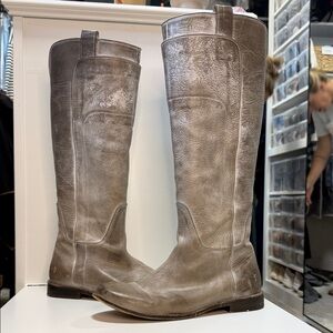Frye Paige 3477534 Grey Riding Boots